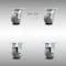 Service Caster 4 Inch SS Thermoplastic Caster Set with Roller Bearing 2 Swivel Lock 2 Rigid SCC SCC-SS30S420-TPRRD-BSL-2-R-2 - alternate 1